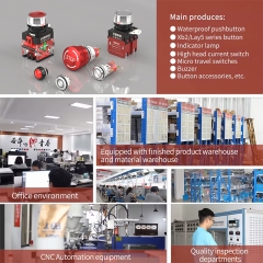 HB-K20A-TSC emergency stop switches elevator start plastic shell push button two normally close ip65