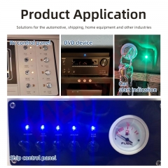 Lámpara de señal LED impermeable de varios tamaños de 6-14 mm Orificios de instalación Opciones de latón de acero inoxidable con certificación UL / CE / CCC