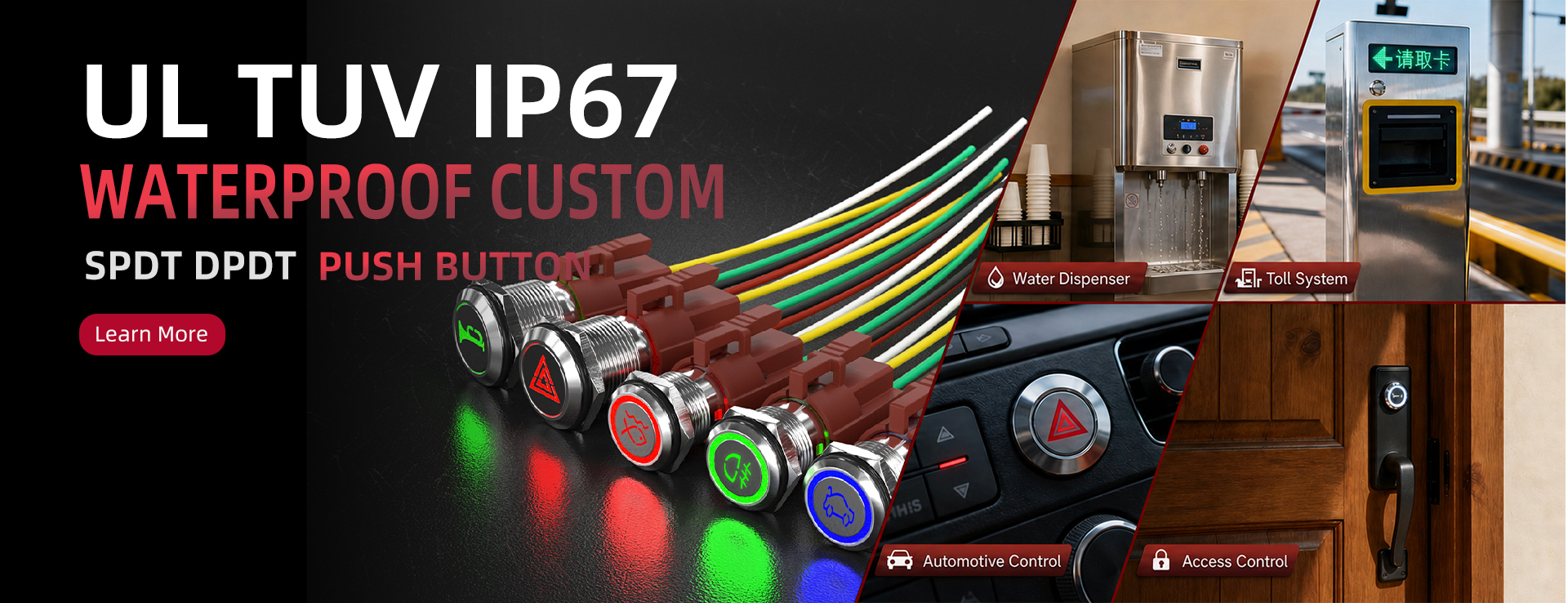 UL Metal push button switches