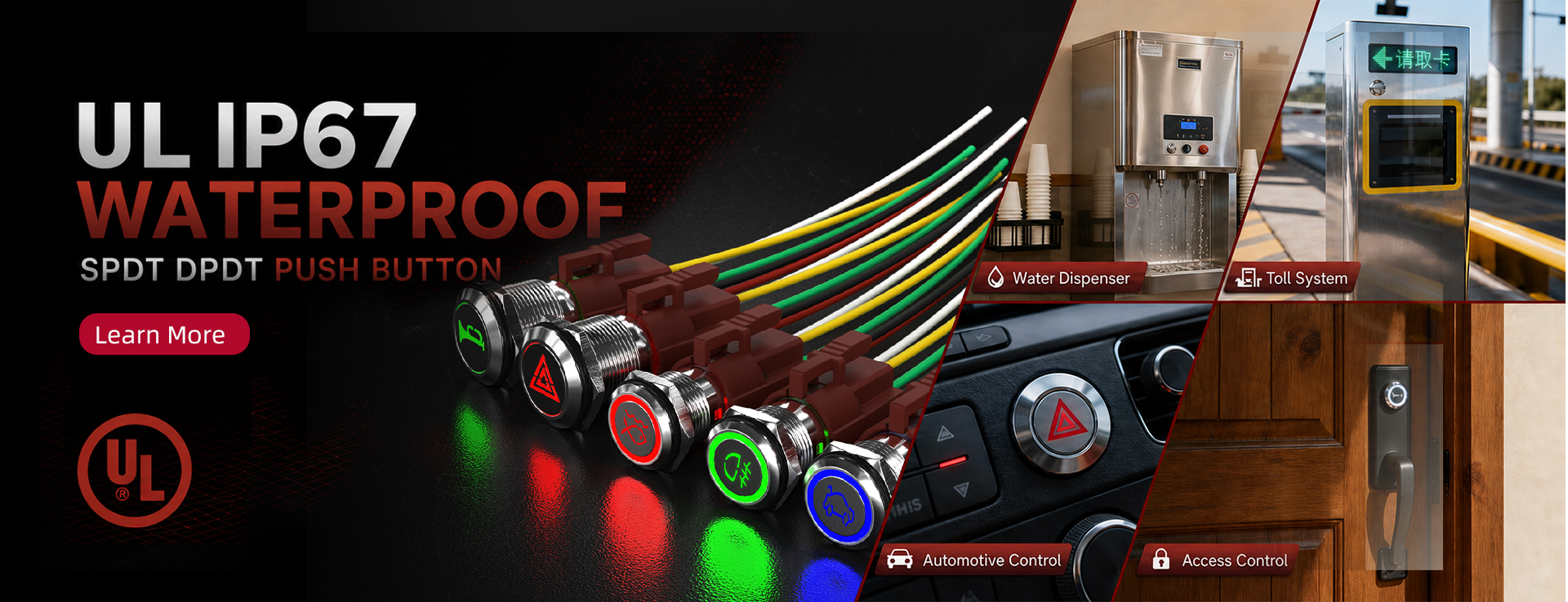 UL Metal push button switches