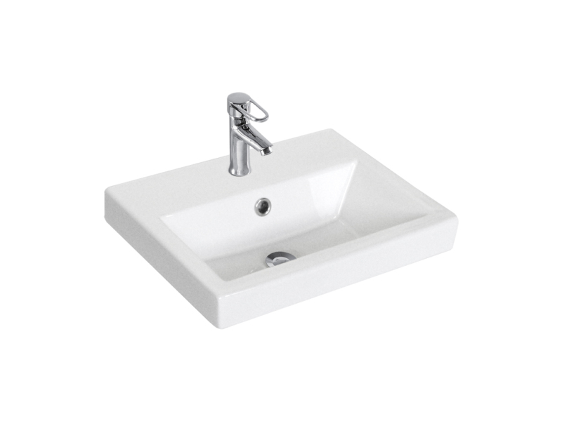 Ceramic Rectangle Small Size Counter Top Basin Arris