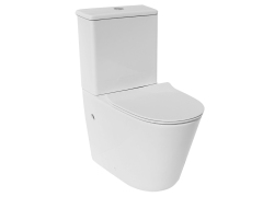 Rimless WC two piece toilet