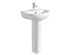Beny 510mm Basin with Full pedestal -1 Tap Hole