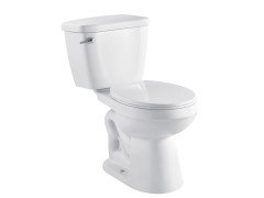 Two-Piece Siphonic Round Front Standard Height Toilet