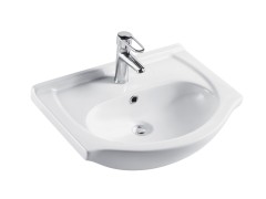 CE Authentication Ceramic Cabinet Basin Bathroom Vanity Sink Romania 550 from China