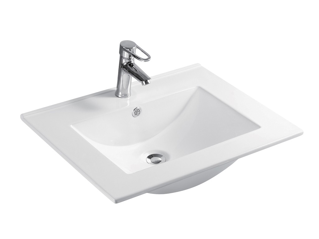 Ceramic Rectangle 16mm Thin Edge Vanity top 600