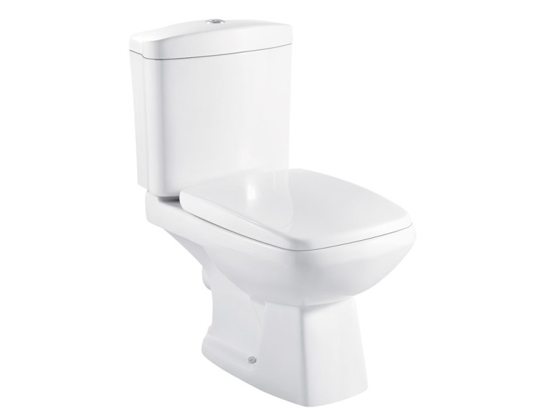 Barry Square Close Coupled Toilet + Soft Close Seat
