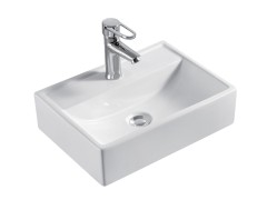 420 x 300mm Gloss White 1TH Rectangular Counter Top Basin