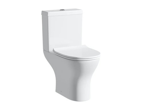 Stare Modern Rimless Short Projection Toilet + Soft Closing Seat