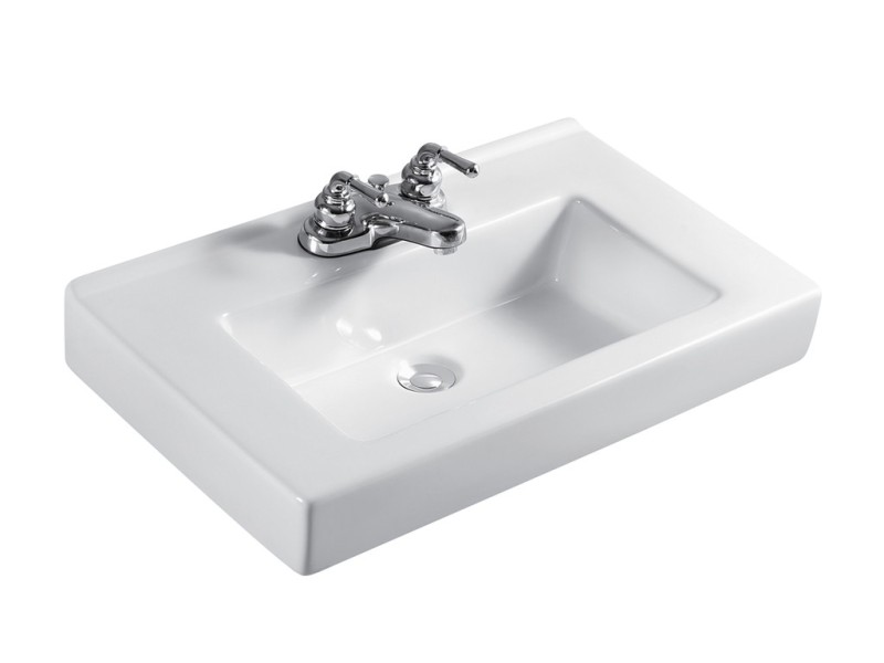 Ceramic Rectangle Thick Edge Vanity top 610