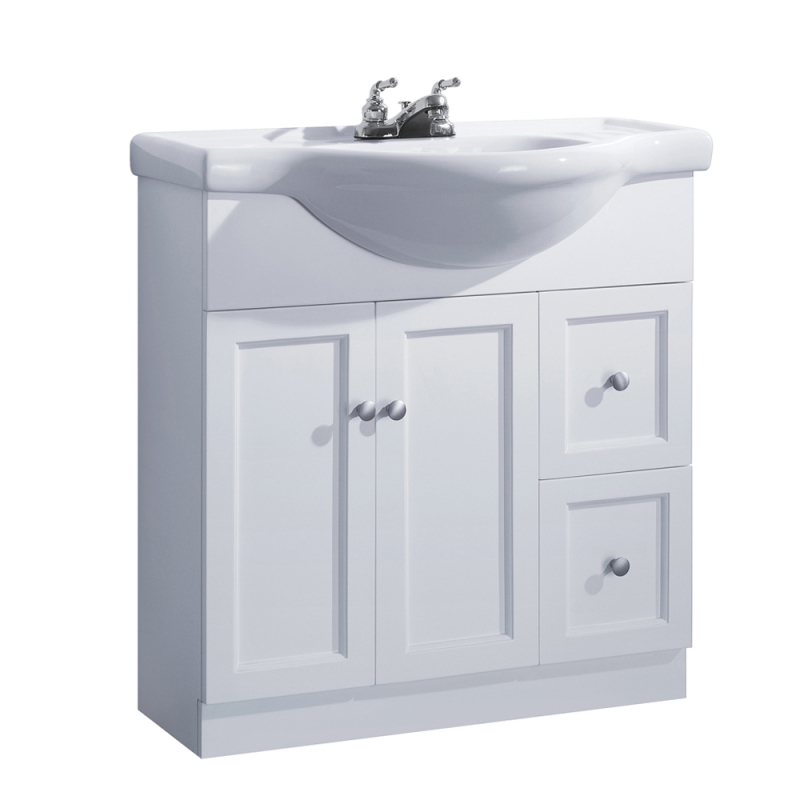 Modern 800mm White Bathroom Furniture Bathroom Cabinets Vanity