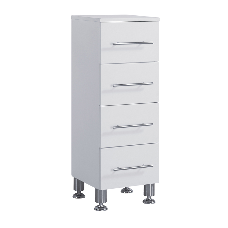 Gloss White 4 Drawer Unit 330x330mm