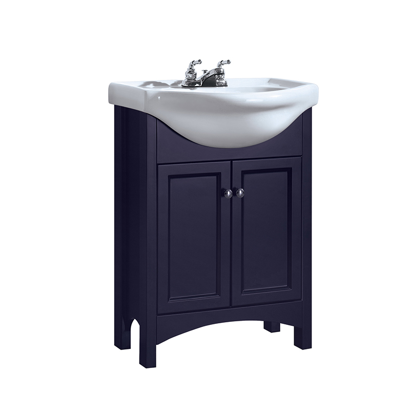 Modern Sanitary Ware Bathroom Vanity Cabinet with Ceramic Sink and Leg