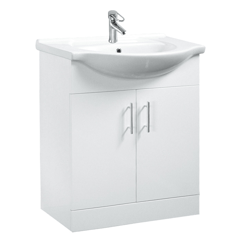 American Style 24 inch Black Single Sink Bathroom Vanity with Wash Basin