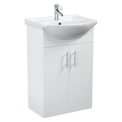 Export Luxury Customized 550mm Double Doors Bathroom Vanity Cabinet and Sink