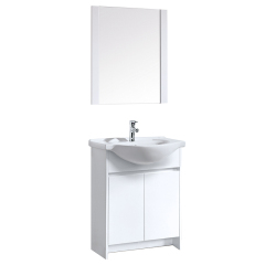 Mordern Grey White Single 24 inch Bathroom Cabinet Vanities with Sink