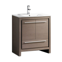 Kingstar White Floorstanding Vanity Unit and Ceramic Basin 610mm