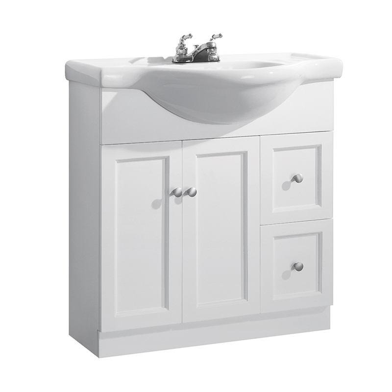 Modern 800mm White Bathroom Furniture Bathroom Cabinets Vanity