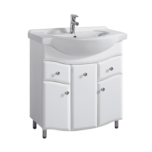 Black White Bathroom Furniture Bathroom Vanities Cabinet with Sink 40 inch