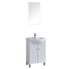650mm White Floor Mounted MDF Bathroom Vanity with Basin