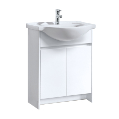 Mordern Grey White Single 24 inch Bathroom Cabinet Vanities with Sink