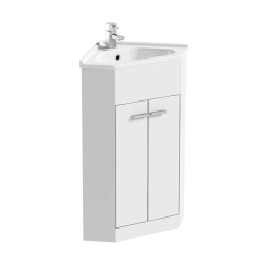 410mm White Floorstanding Vanity Unit and Basin