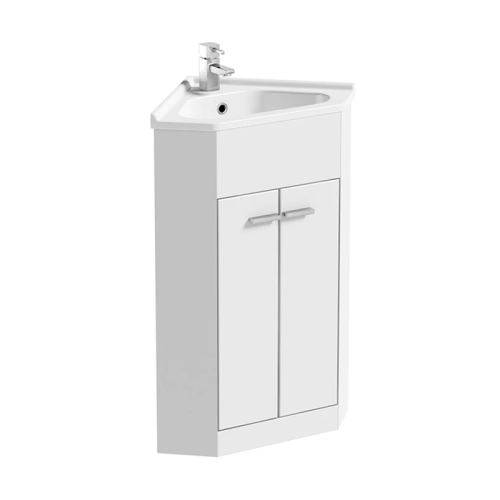 410mm White Floorstanding Vanity Unit and Basin