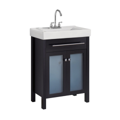 Kingstar Dark Blue Floor Standing Vanity Unit and Ceramic Basin 600mm