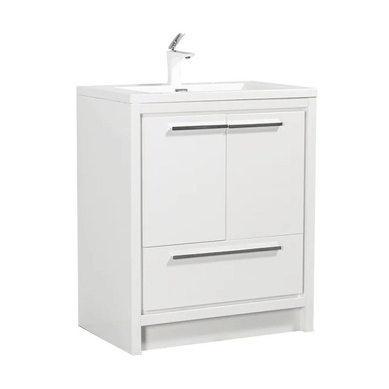 Kingstar White Floorstanding Vanity Unit and Ceramic Basin 610mm