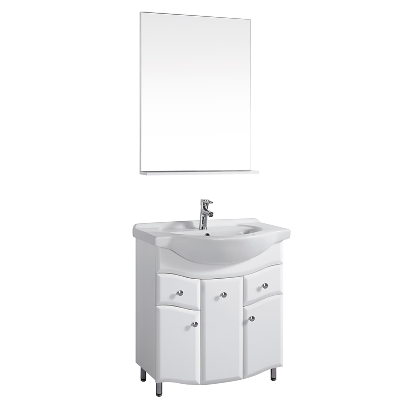 Black White Bathroom Furniture Bathroom Vanities Cabinet with Sink 40 inch
