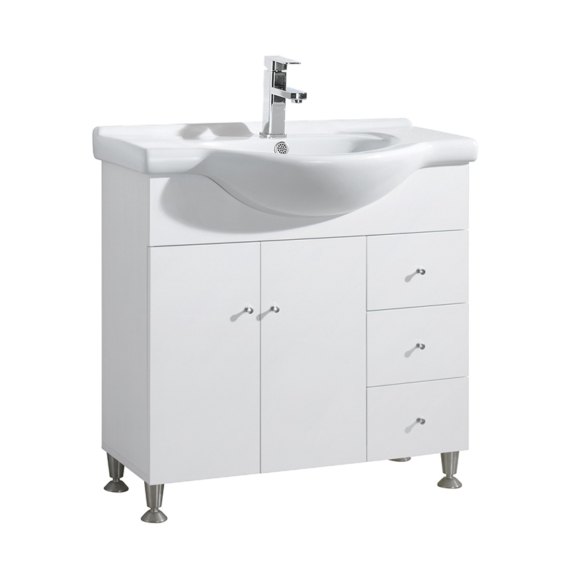 850mm Vanity Unit White