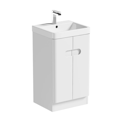 Kingstar White 61cm Standing Bathroom Cabinet with Sink