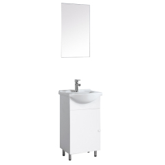 High Quality White 45cm Floor Standing Bathroom Vanity with Sink