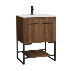 610mm Wood Floorstanding Vanity Unit and Sink