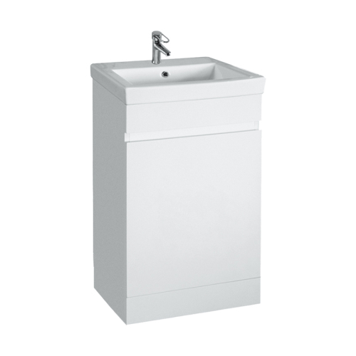 Export White 455mm Freestanding Vanity Unit and Ceramic Sink