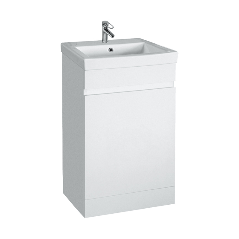 Export White 455mm Freestanding Vanity Unit and Ceramic Sink