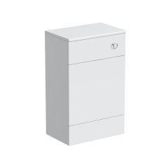 New White 500mm Floor Mounted Bathroom Furniture with Basin