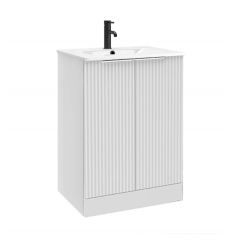 Custom White 610mm Freestanding Bathroom Furniture with Basin