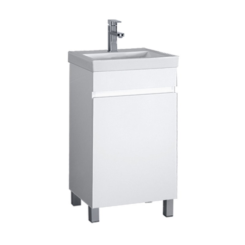 Export White 455mm Freestanding Vanity Unit and Ceramic Sink