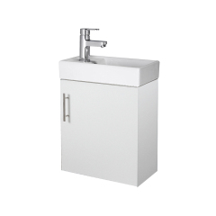 Hot Sale White 40cm Floating Bathroom Cabient with Ceramic Basin