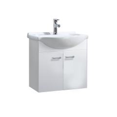 White 550mm Floating Vanity Unit and Sink