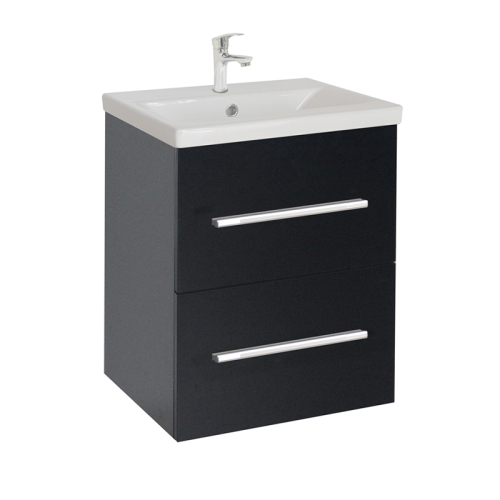 Black 51cm Floating Single Sing Bathroom Vanity