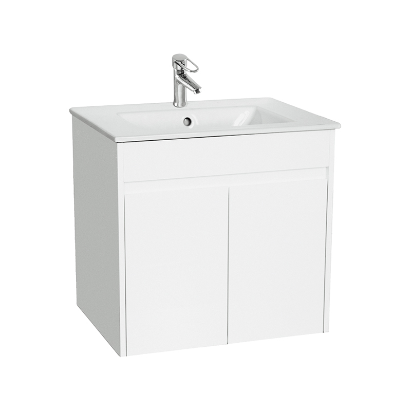 Kingstar White 61cm Standing Bathroom Cabinet with Sink