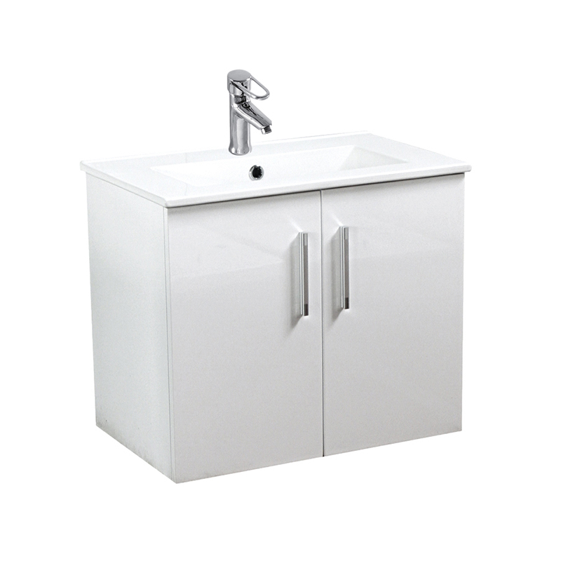 White 610mm Floating Vanity Unit and Sink