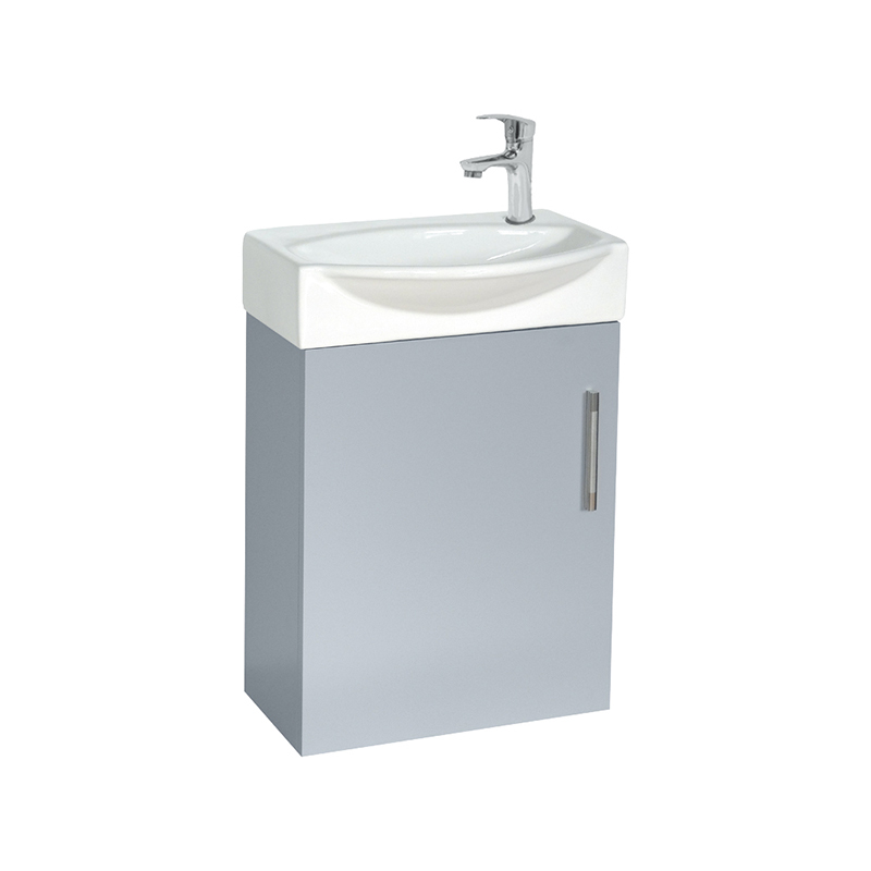 Grey 40cm Floating Single Sing Bathroom Vanity