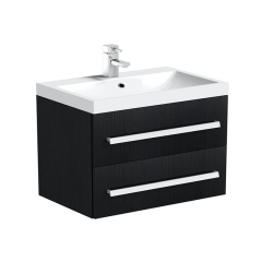 Black 610mm Floating Bathroom Furniture with Sink