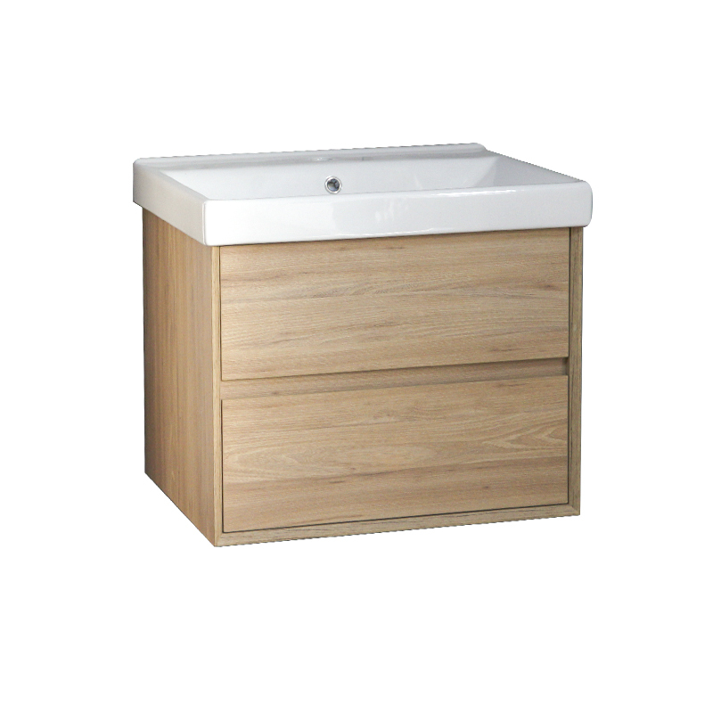 Custom Wood 610mm Floating Bathroom Furniture with Basin