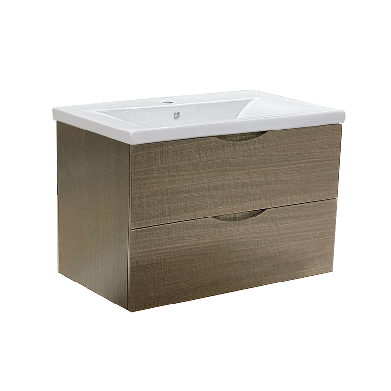 Wood 810mm Floating Bathroom Furniture with Sink