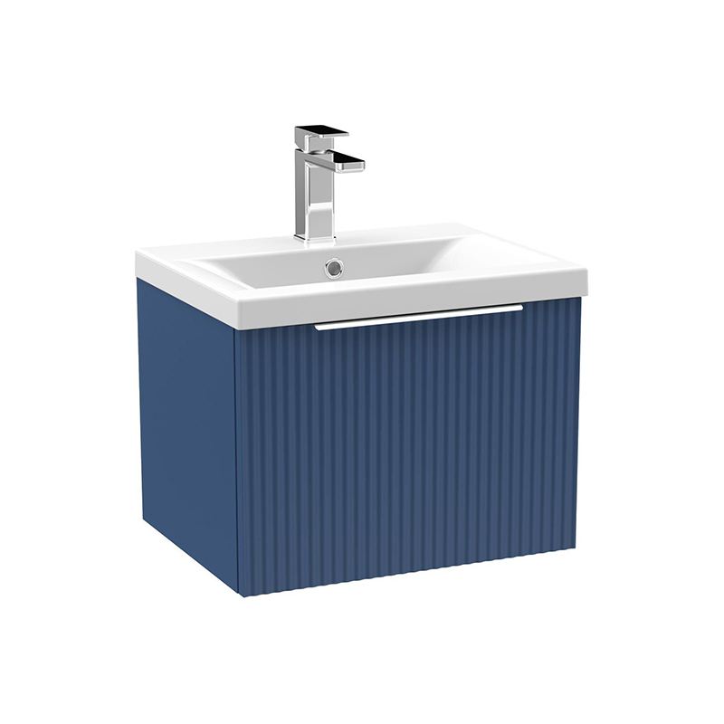 Blue 610mm Floating Bathroom Furniture with Sink