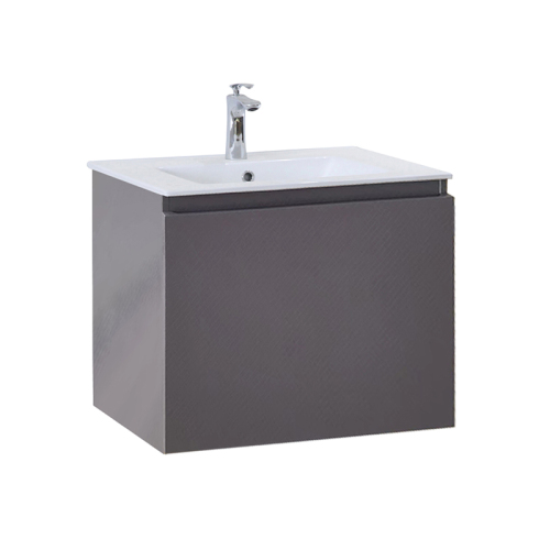 New Grey 610mm Wall Mounted Bathroom Furniture with Basin
